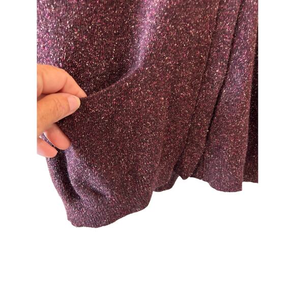 J.Jill Cardigan Silk Wool Blend Button Front Size L Fall Winter Preppy - Picture 4 of 7